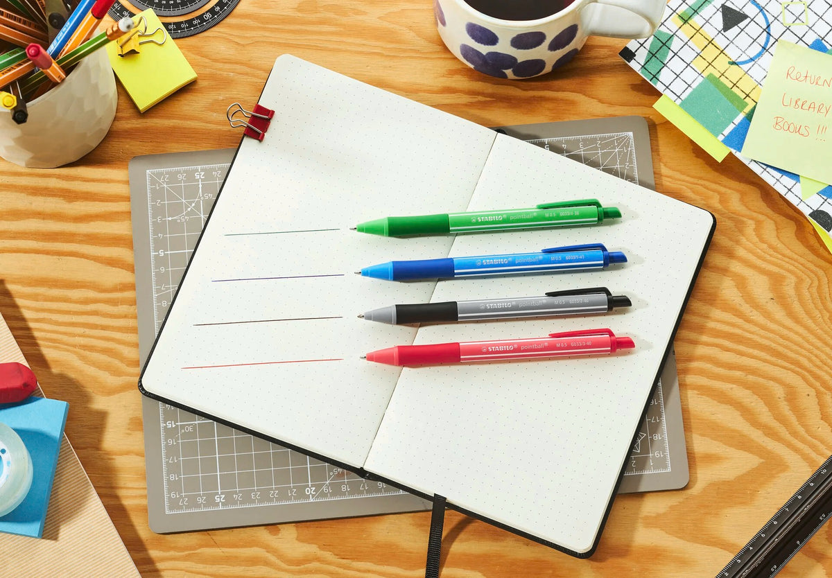STABILO® pointball® Colorful – Penna a Sfera Ricaricabile a Scatto