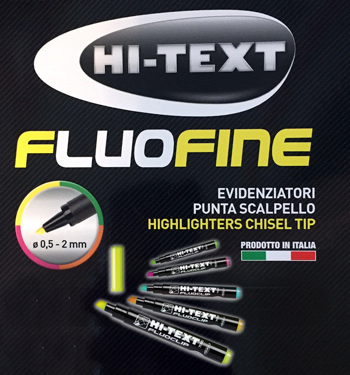 Evidenziatori Hi-Text fluo