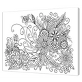 Tela Stampata Da Colorare 40x50 - Fiori