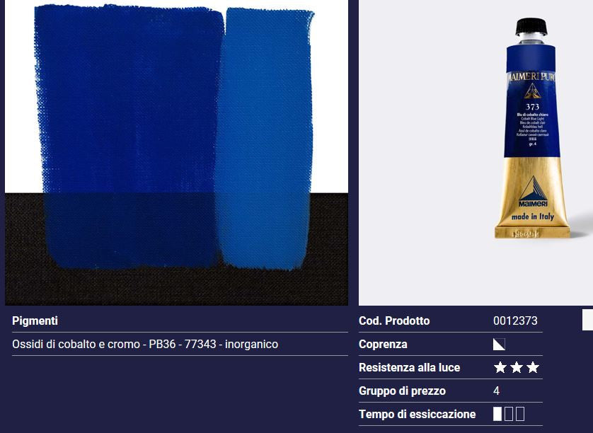 Maimeri Puro 40ml Blu di Cobalto Chiaro 373