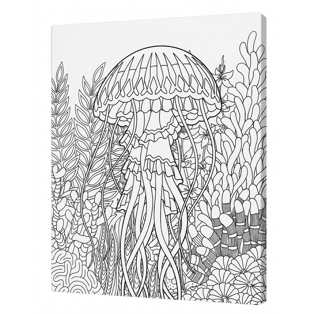 Tela Stampata Da Colorare 40x50 - Medusa