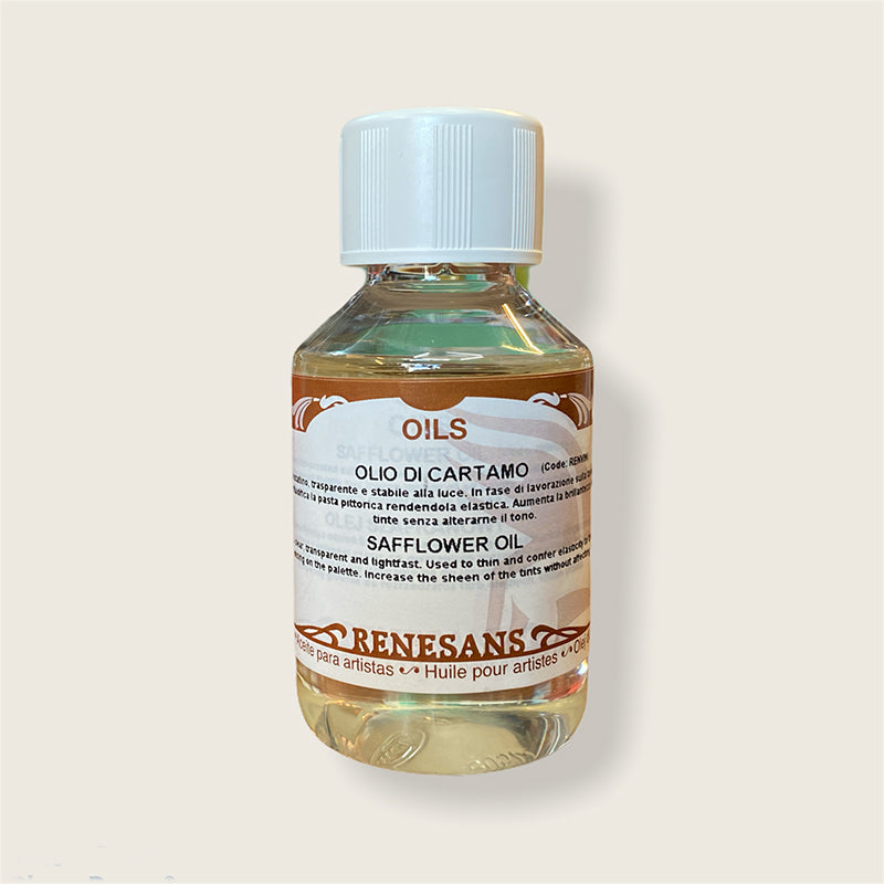 Olio di Cartamo 100 ml Renesans – Legante e Medium Non Ingiallente per Pittura ad Olio