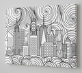 Tela Stampata Da Colorare 40x50 - Città