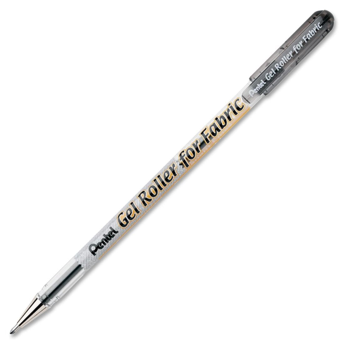 Pentel Gel Roller for Fabric 0.7 mm – Penna Roller Gel per Tessuti (Nera)