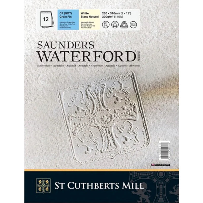 Blocco Carta per Acquerello Saunders Waterford 23×31 300g/Mq