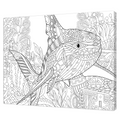 Tela Stampata Da Colorare 40x50 - Squalo