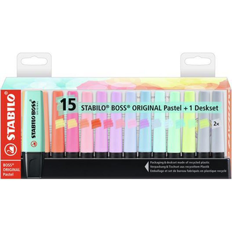 Stabilo Boss Deskset 15pz