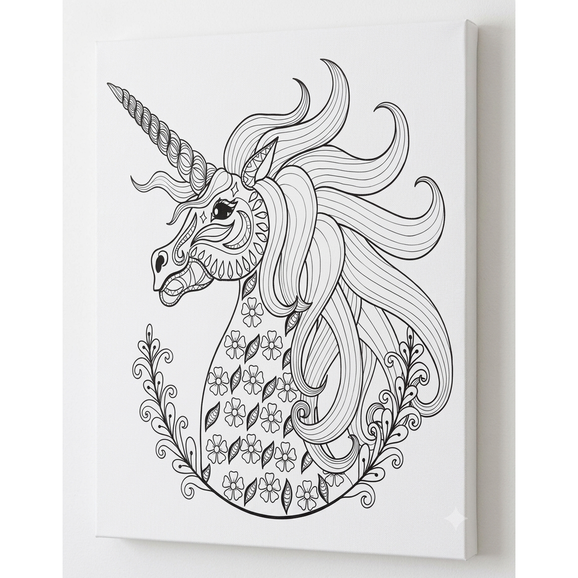 Tela Stampata Da Colorare 40x50 - Unicorno
