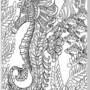 Tela Stampata Da Colorare 40x50 - Cavalluccio Marino