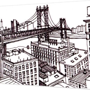 Tela Stampata Da Colorare 40x50 - Ponte