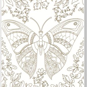 Tela Stampata Da Colorare 40x50 - Farfalla