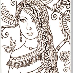 Tela Stampata Da Colorare 40x50 - Indiana